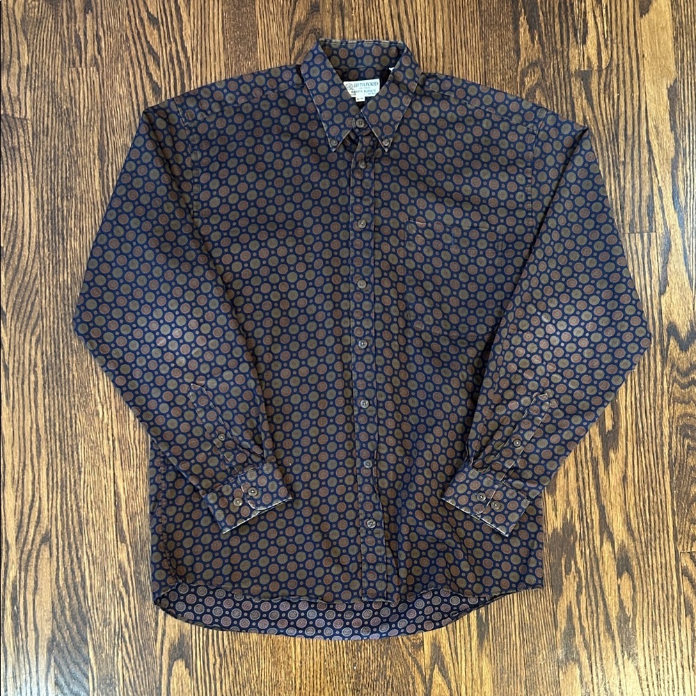 Vintage 90s Harry Rosen Patterned Button Down Shirt